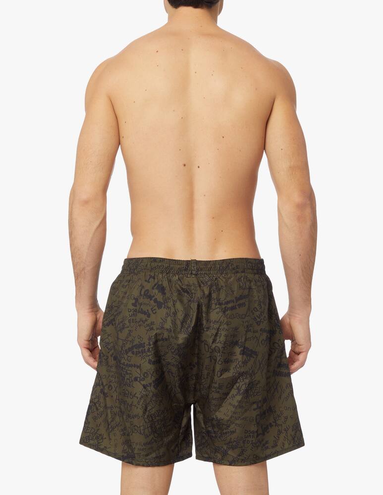rinascente Dsquared2 Costume boxer writings - verde