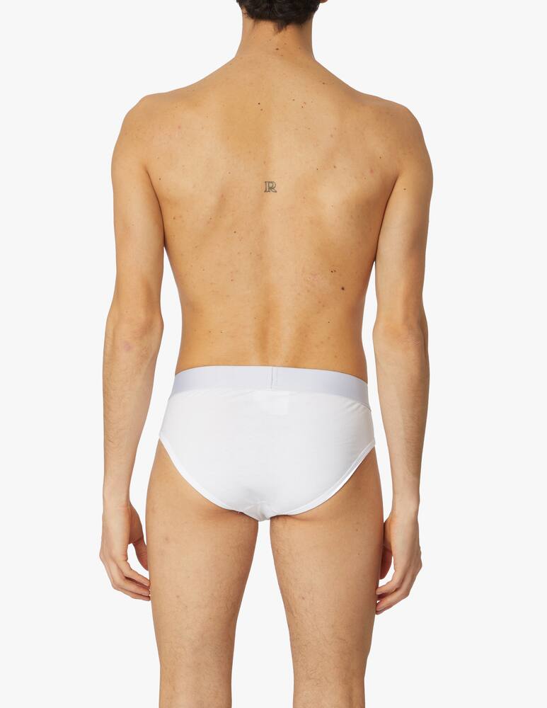 rinascente Dsquared2 Slip con logo round up - bianco