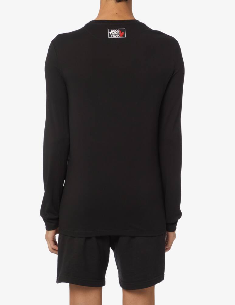 rinascente Dsquared2 Maglia in cotone a maniche lunghe - Nero