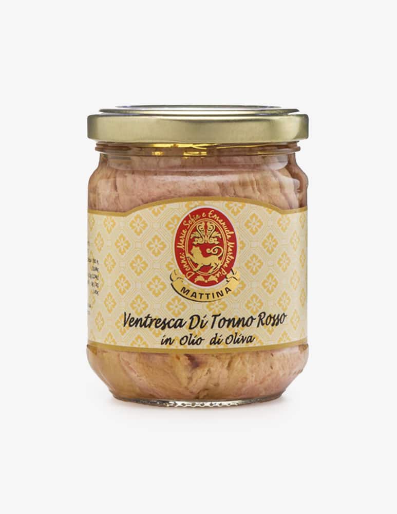 Mattina Ventresca di Tonno Rosso in olio di oliva 200g - immagine 1 Mattina Ventresca di Tonno Rosso in olio di oliva 200g - immagine 1