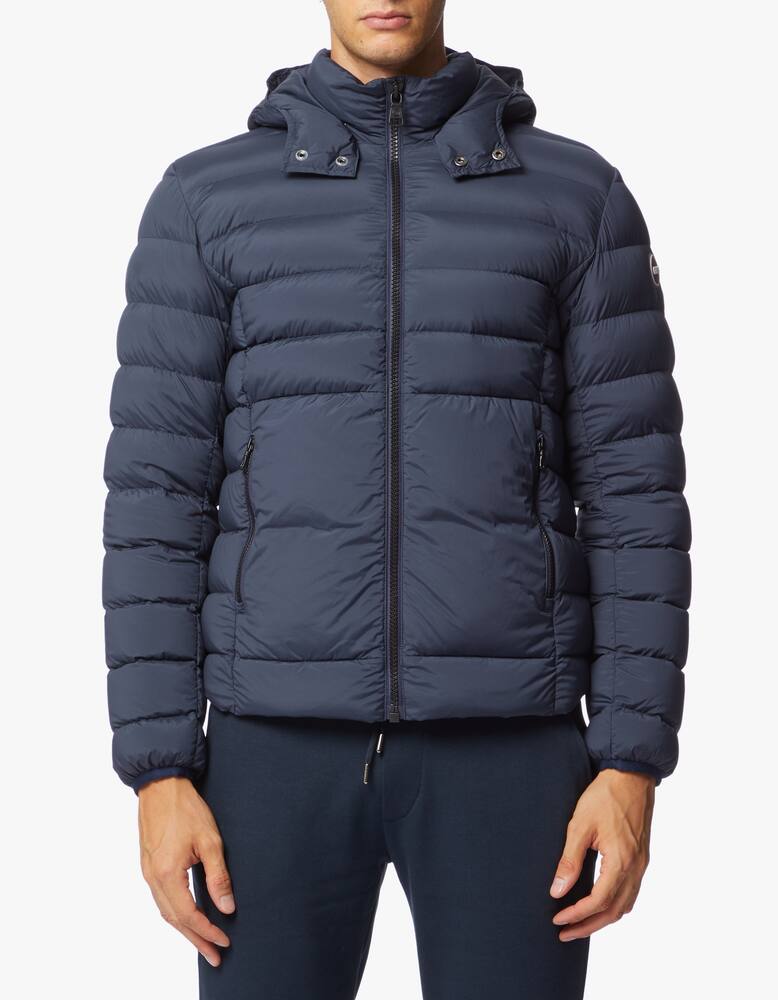 rinascente Colmar Nylon stretch removable hood down jacket