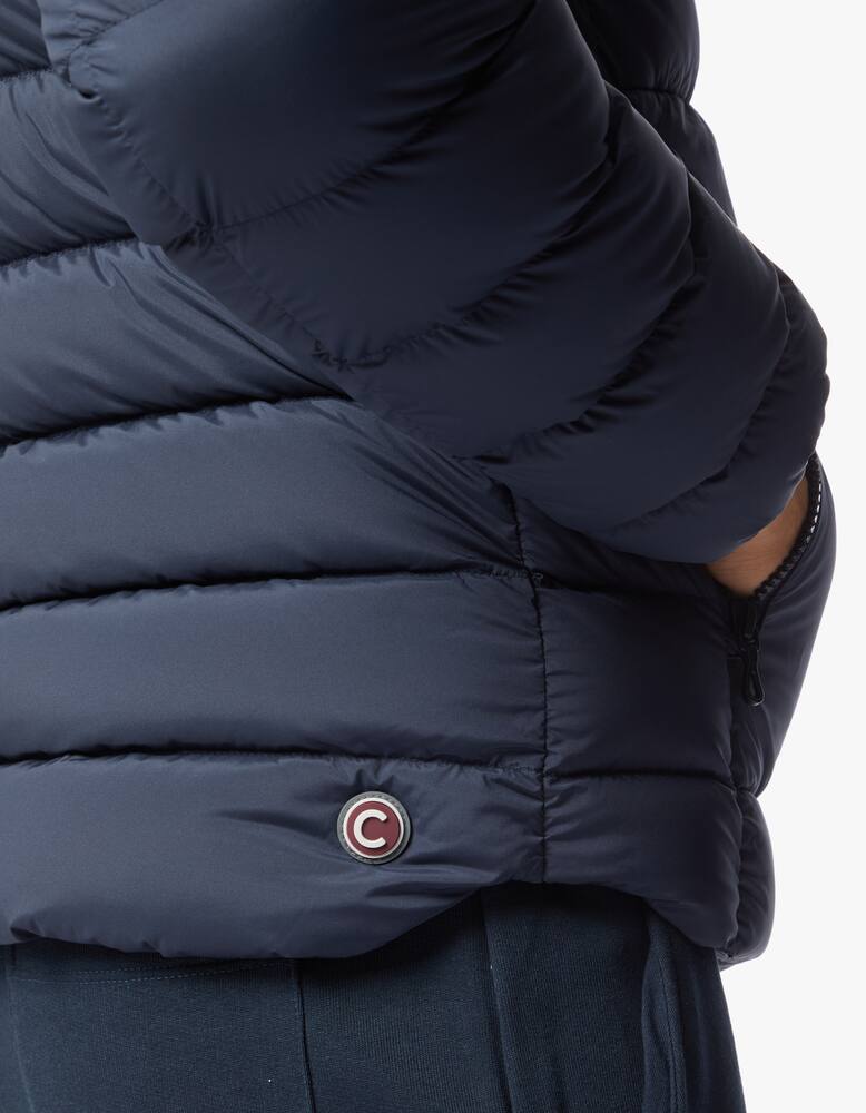 rinascente Colmar Nylon stretch removable hood down jacket