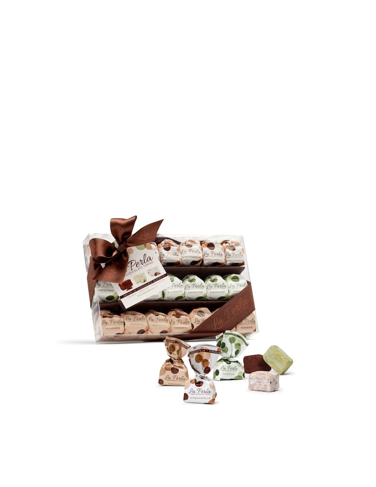 La Perla Di Torino Assorted chocolate truffles pistachio dark stracciatella - picture 1 La Perla Di Torino Assorted chocolate truffles pistachio dark stracciatella - picture 1