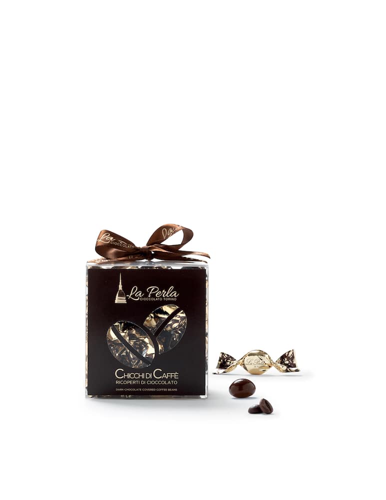 La Perla Di Torino Cubocaffè. Coffee beans. Dark chocolate covered - picture 1 La Perla Di Torino Cubocaffè. Coffee beans. Dark chocolate covered - picture 1