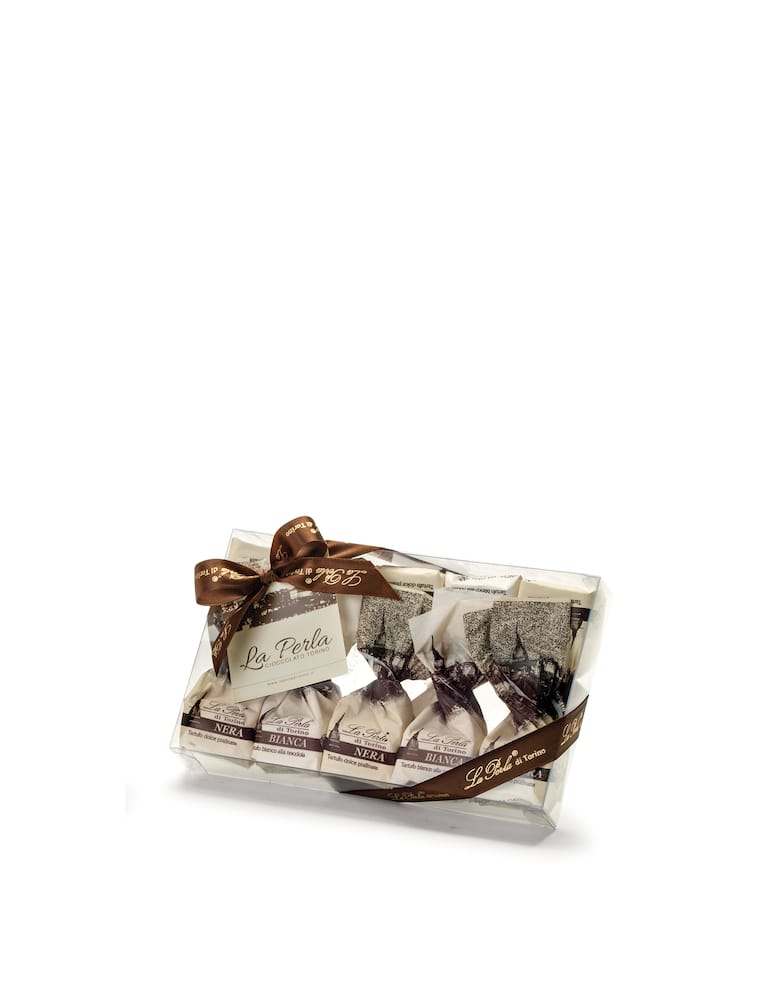 La Perla Di Torino La Perla Nera La Perla Bianca. Tartufi cioccolato assortiti - immagine 1 La Perla Di Torino La Perla Nera La Perla Bianca. Tartufi cioccolato assortiti - immagine 1