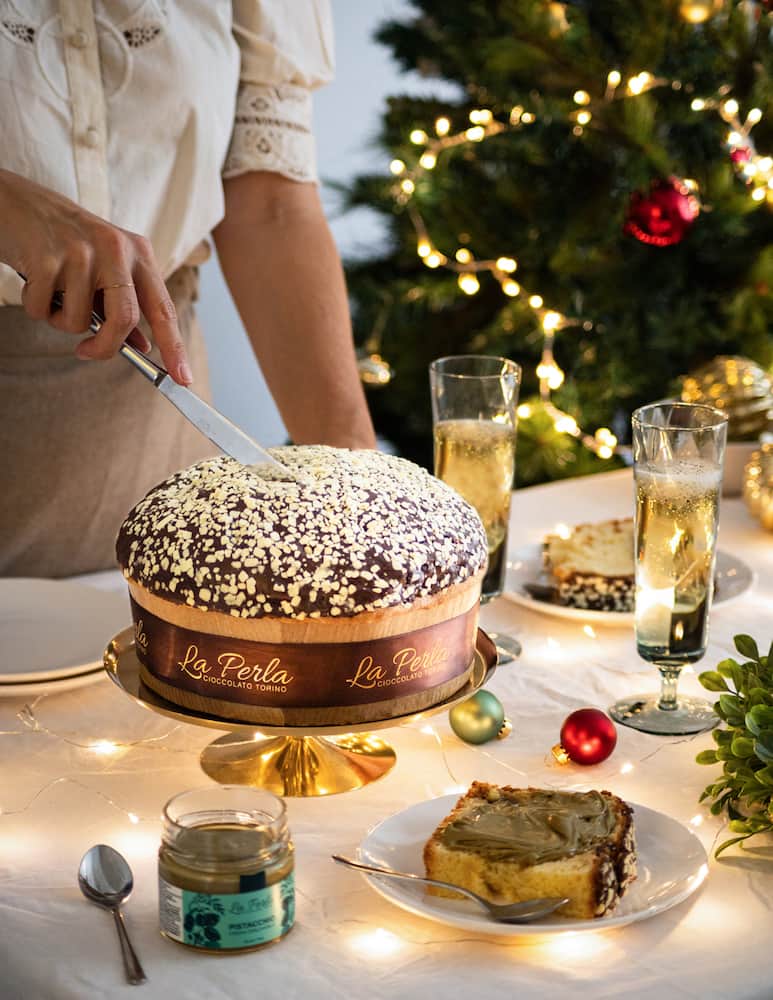 La Perla Di Torino Panettone al Pistacchio 1kg - immagine 2 La Perla Di Torino Panettone al Pistacchio 1kg - immagine 2