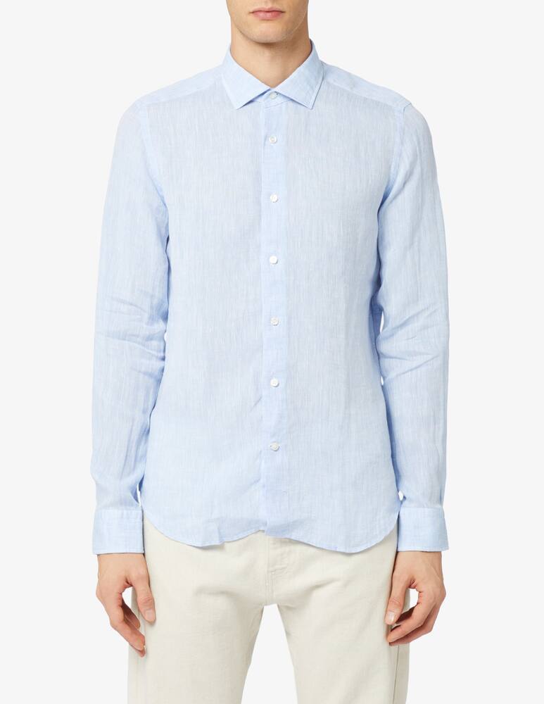 Alea Camiceria Camicia lino t.filo washed tailored - immagine 1 Alea Camiceria Camicia lino t.filo washed tailored - immagine 1