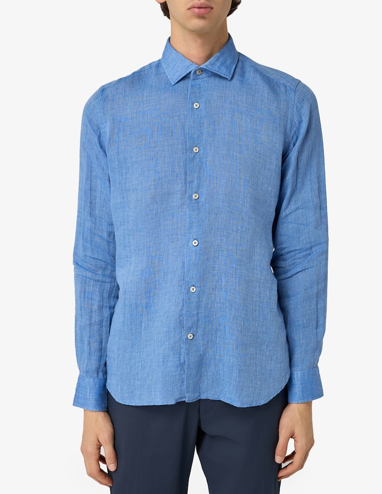 rinascente Alea Camiceria Linen washed tailored shirt