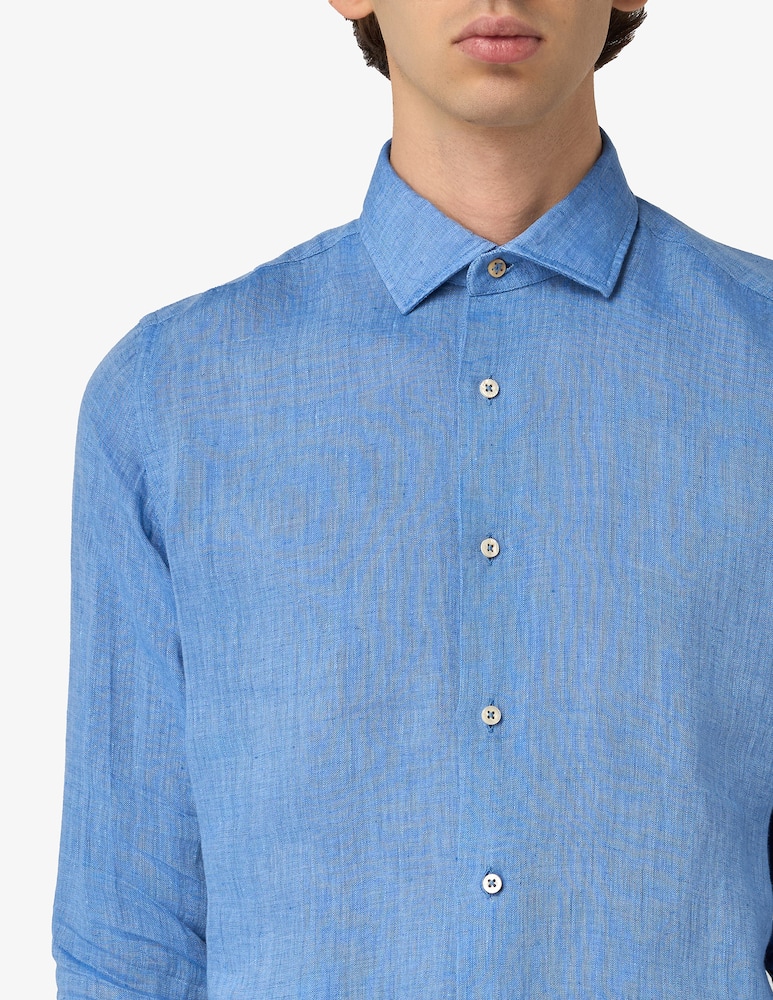 rinascente Alea Camiceria Linen washed tailored shirt