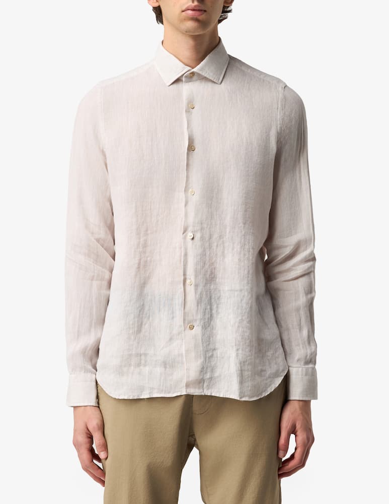 rinascente Alea Camiceria Linen washed tailored shirt