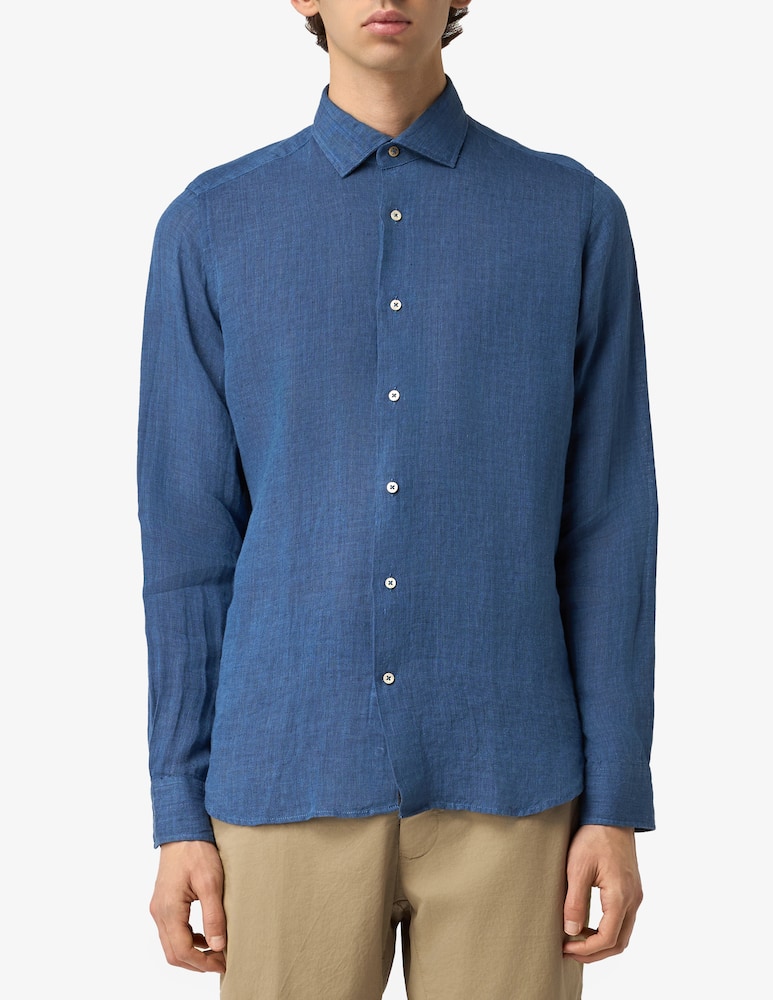 rinascente Alea Camiceria Linen washed tailored shirt