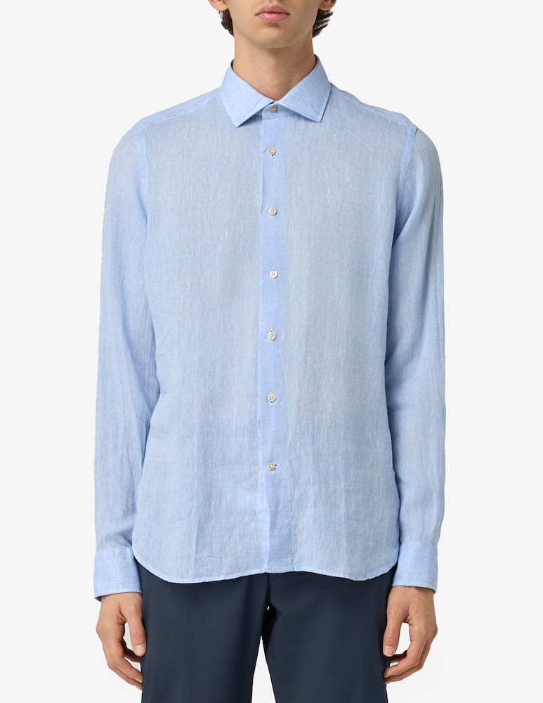 rinascente Alea Camiceria Linen washed tailored shirt
