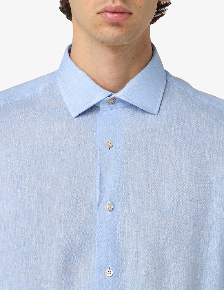 Alea Camiceria Camicia lino washed tailored - immagine 4 Alea Camiceria Camicia lino washed tailored - immagine 4