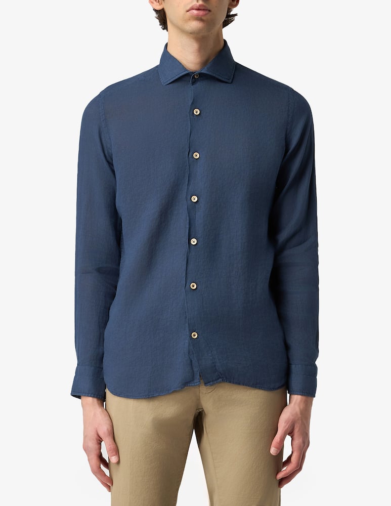 rinascente Alea Camiceria Linen washed tailored shirt