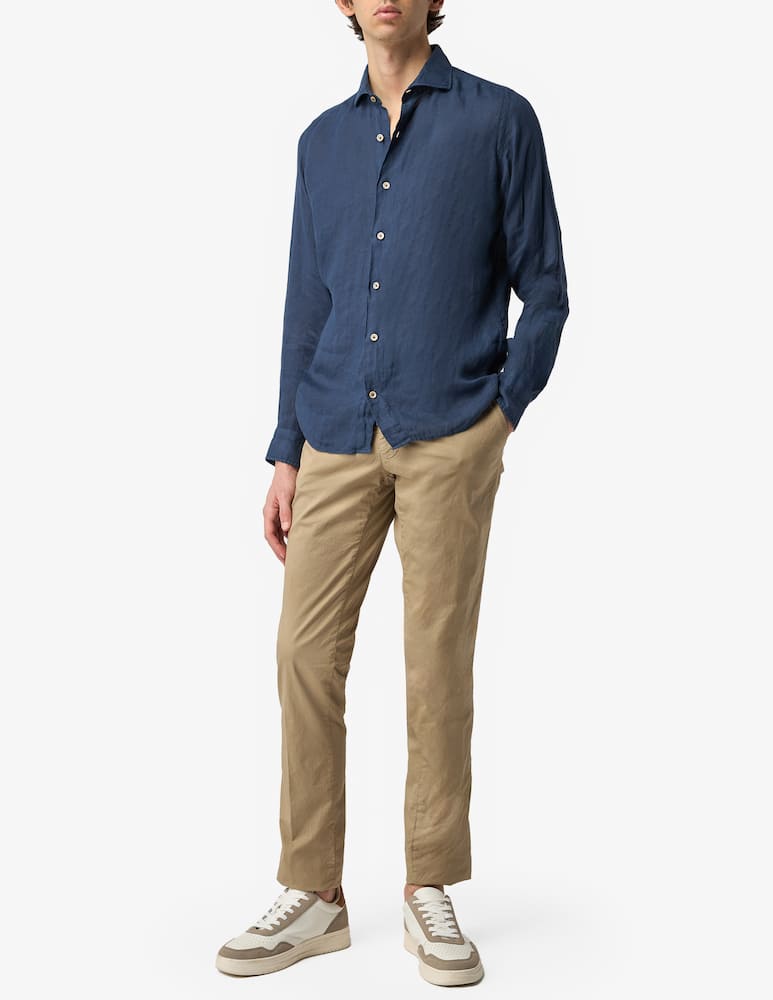 rinascente Alea Camiceria Linen washed tailored shirt