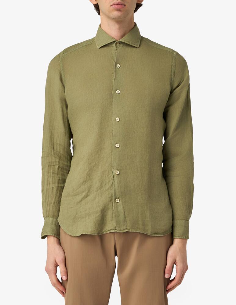 Alea Camiceria Camicia lino tinto capo washed tailored - immagine 1 Alea Camiceria Camicia lino tinto capo washed tailored - immagine 1