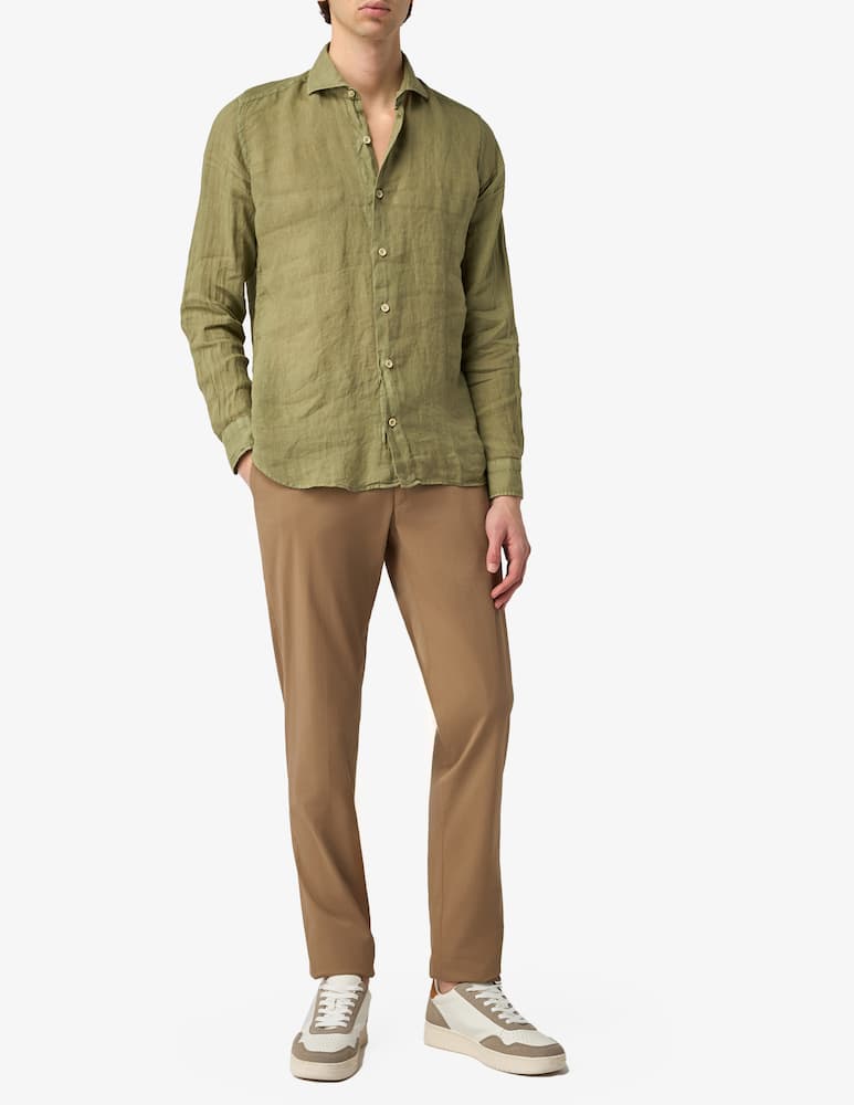 rinascente Alea Camiceria Linen washed tailored shirt