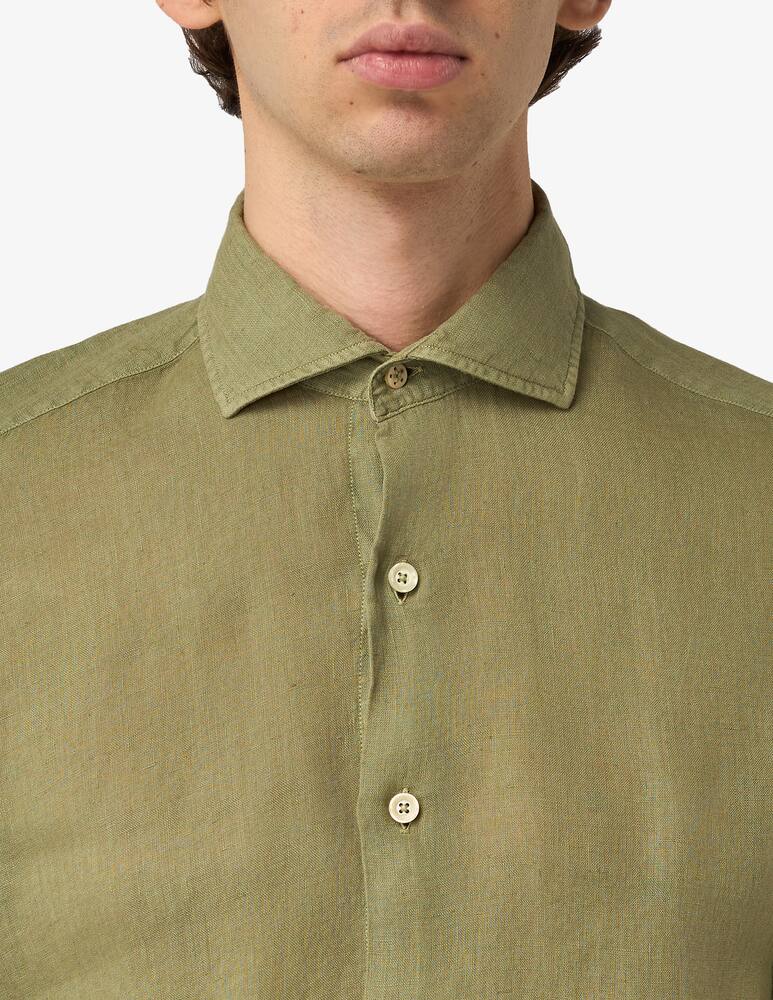 Alea Camiceria Camicia lino tinto capo washed tailored - immagine 4 Alea Camiceria Camicia lino tinto capo washed tailored - immagine 4