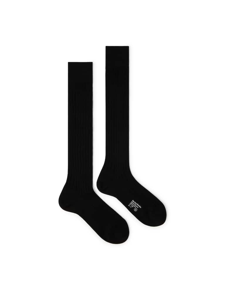 Sorley Rib knee high socks Filo Scozia cotton - picture 1 Sorley Rib knee high socks Filo Scozia cotton - picture 1