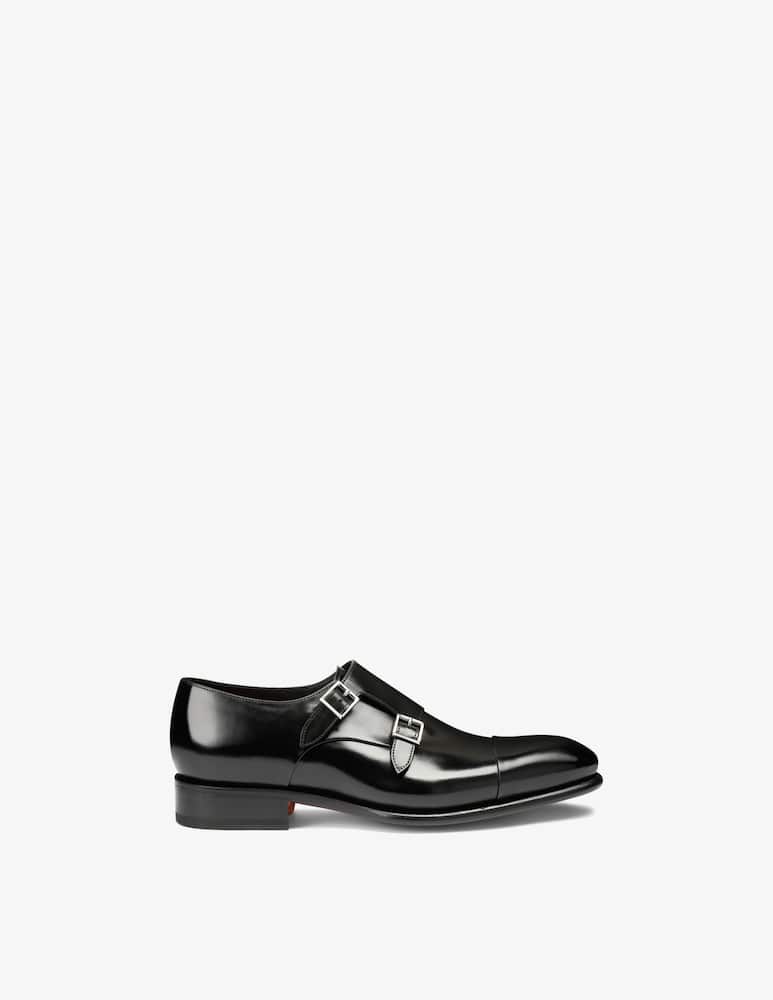 Santoni Monk strap leather shoes - picture 1 Santoni Monk strap leather shoes - picture 1