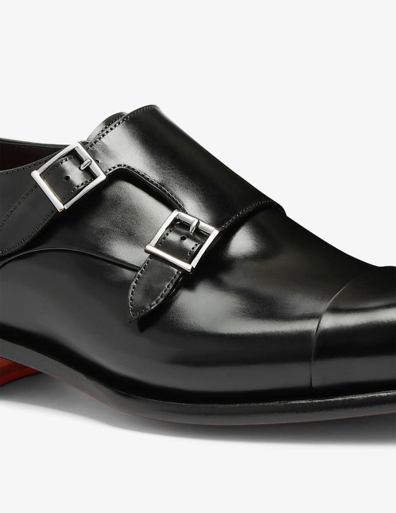 Santoni Monk strap leather shoes - picture 4 Santoni Monk strap leather shoes - picture 4
