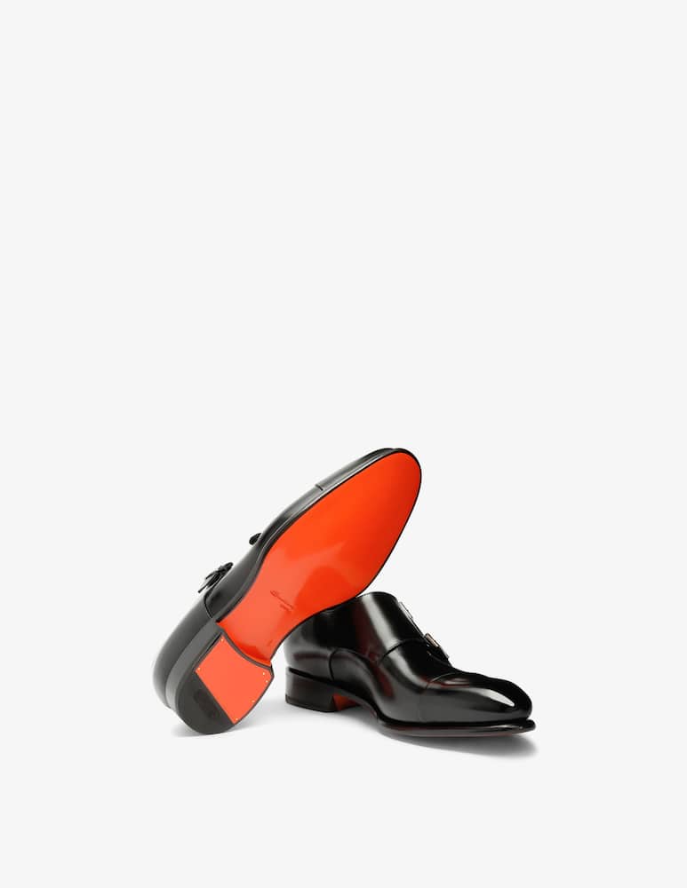 Santoni Monk strap leather shoes - picture 6 Santoni Monk strap leather shoes - picture 6