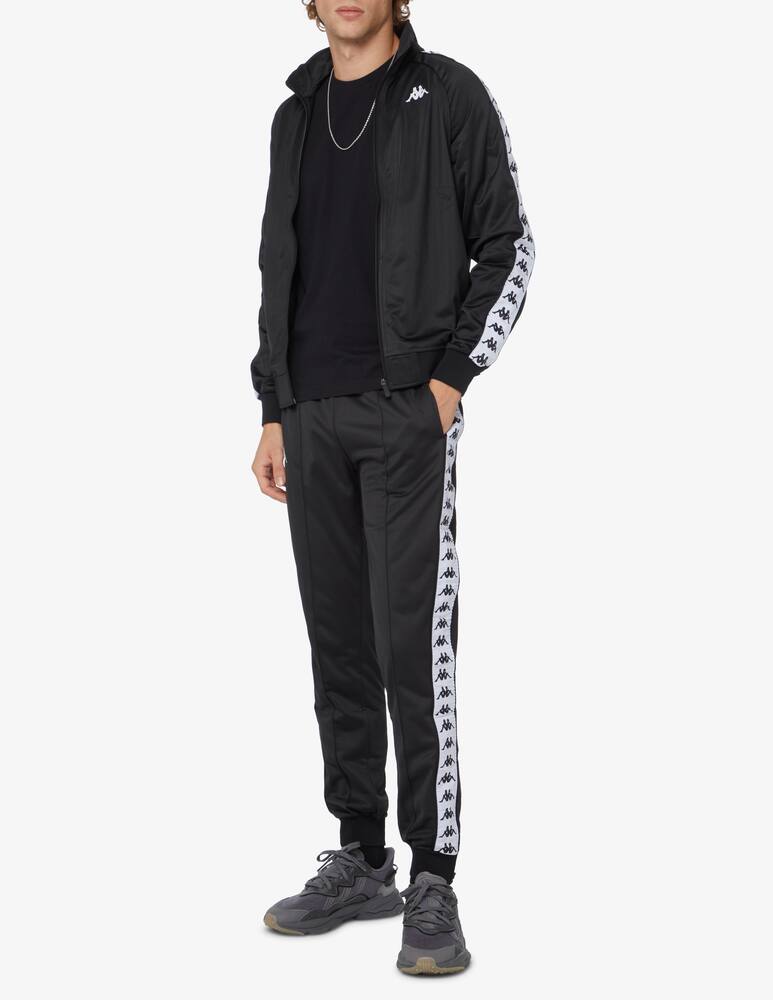 rinascente Kappa Felpa con cerniera banda 222 - Nero