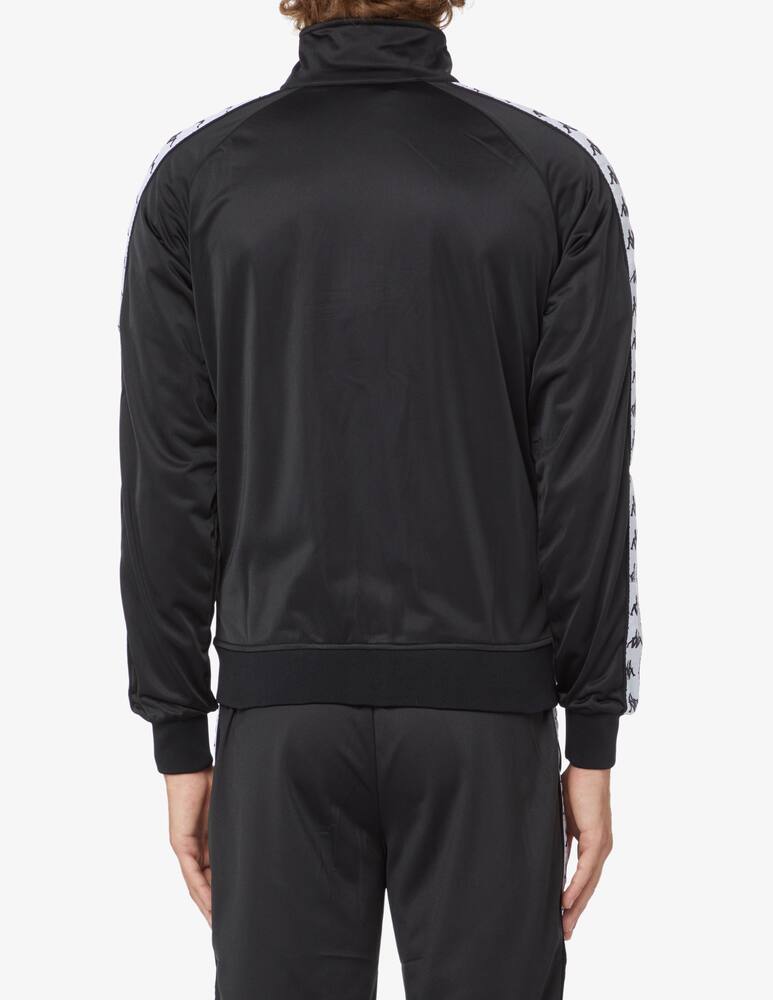 rinascente Kappa Felpa con cerniera banda 222 - Nero