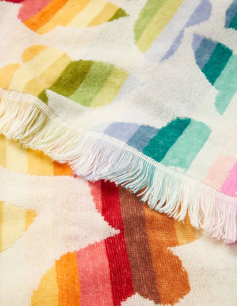 rinascente Missoni Home Josephine bath sheet cm 100 x 150 red multicolor - red