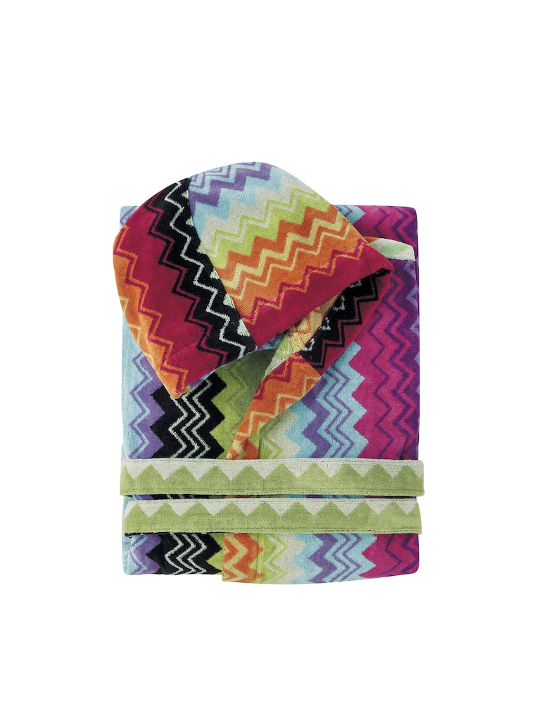 Missoni Home Giacomo Bath Robe With Hood - picture 3 Missoni Home Giacomo Bath Robe With Hood - picture 3