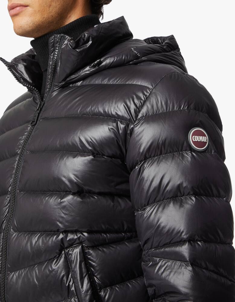 rinascente Colmar Piumino in nylon shiny con cappuccio