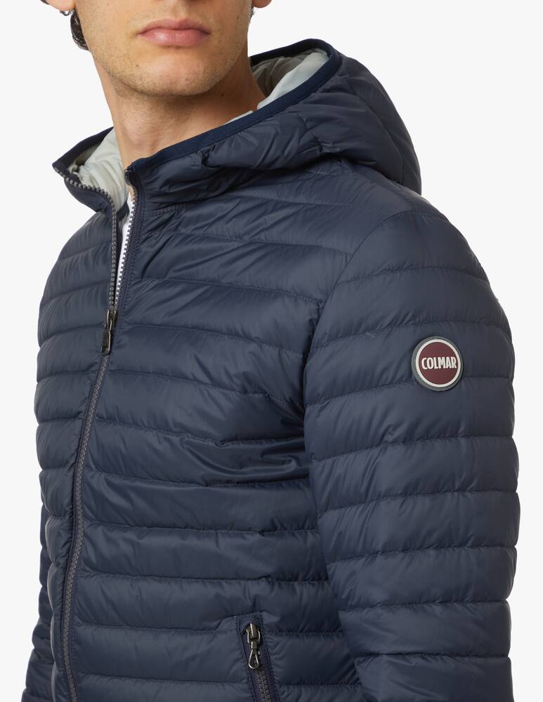 rinascente Colmar Hooded down jacket 100g basic - blue