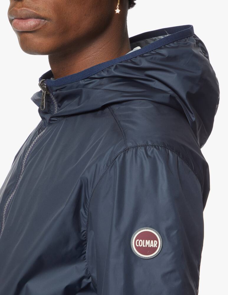rinascente Colmar Giacca con cappuccio in nylon reversibile - blu