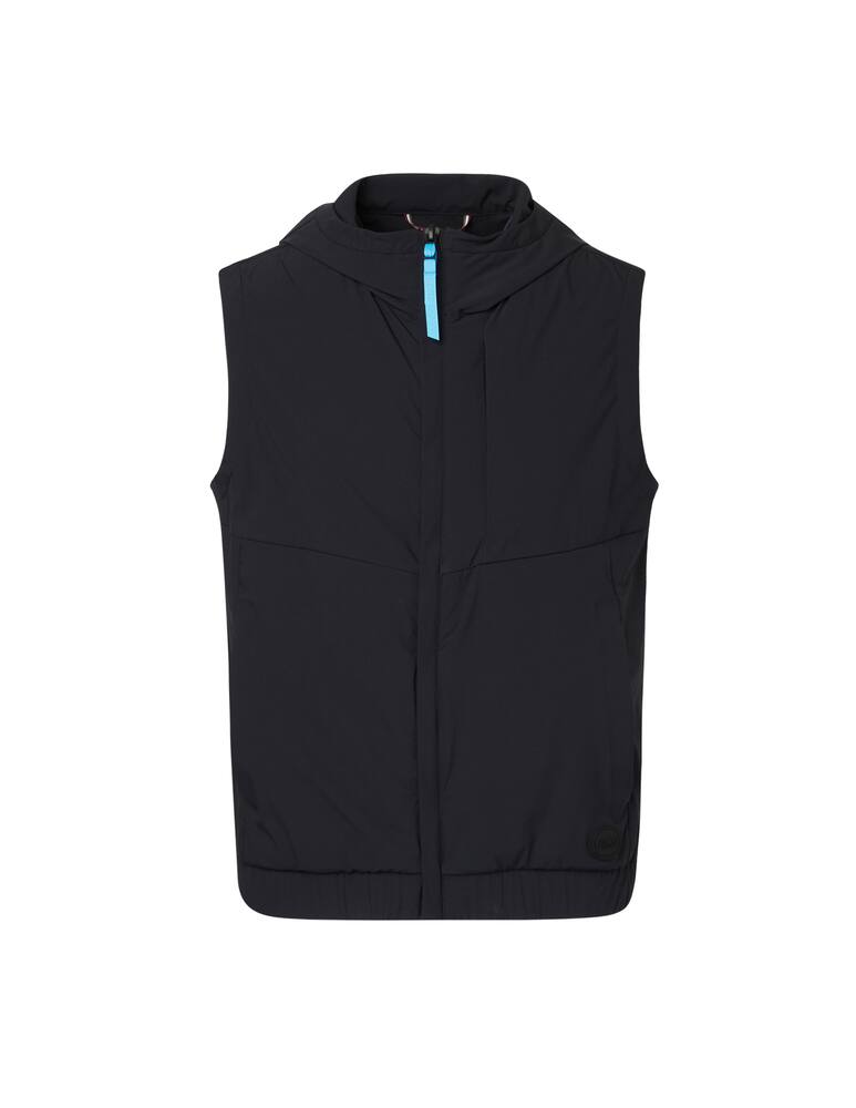 rinascente Colmar Ressential nylon hooded vest - black