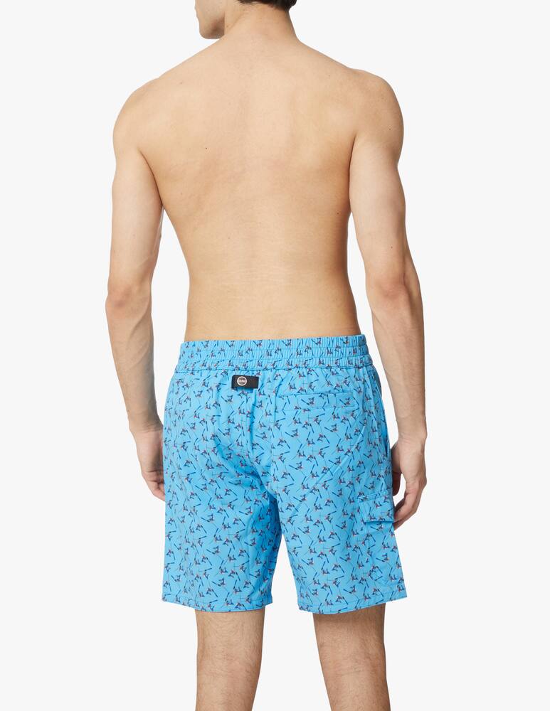 rinascente Colmar Costume stampa sci - azzurro