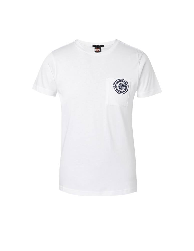 rinascente Colmar T-shirt with pocket and printed logo - white