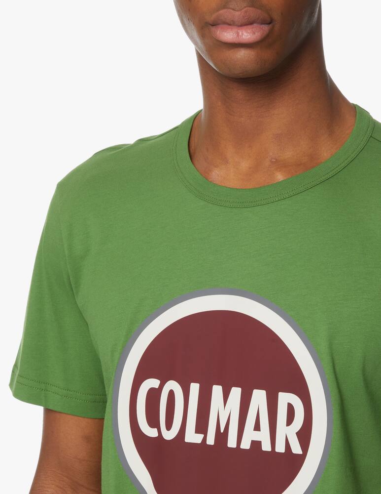 rinascente Colmar T-shirt in cotone con logo grande - verde