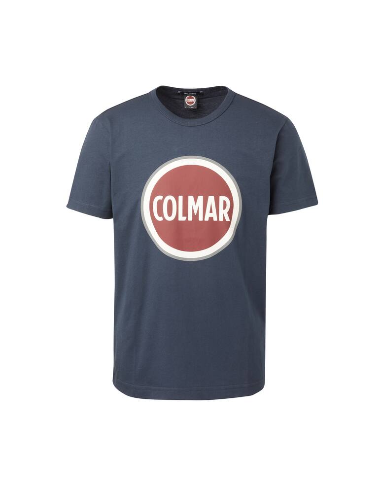 rinascente Colmar Cotton t-shirt with big logo - blue
