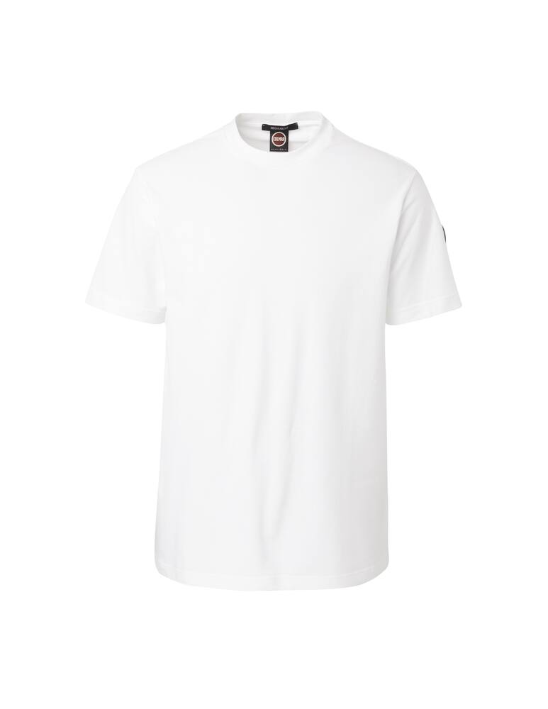 rinascente Colmar T-shirt with logo in piquet - white