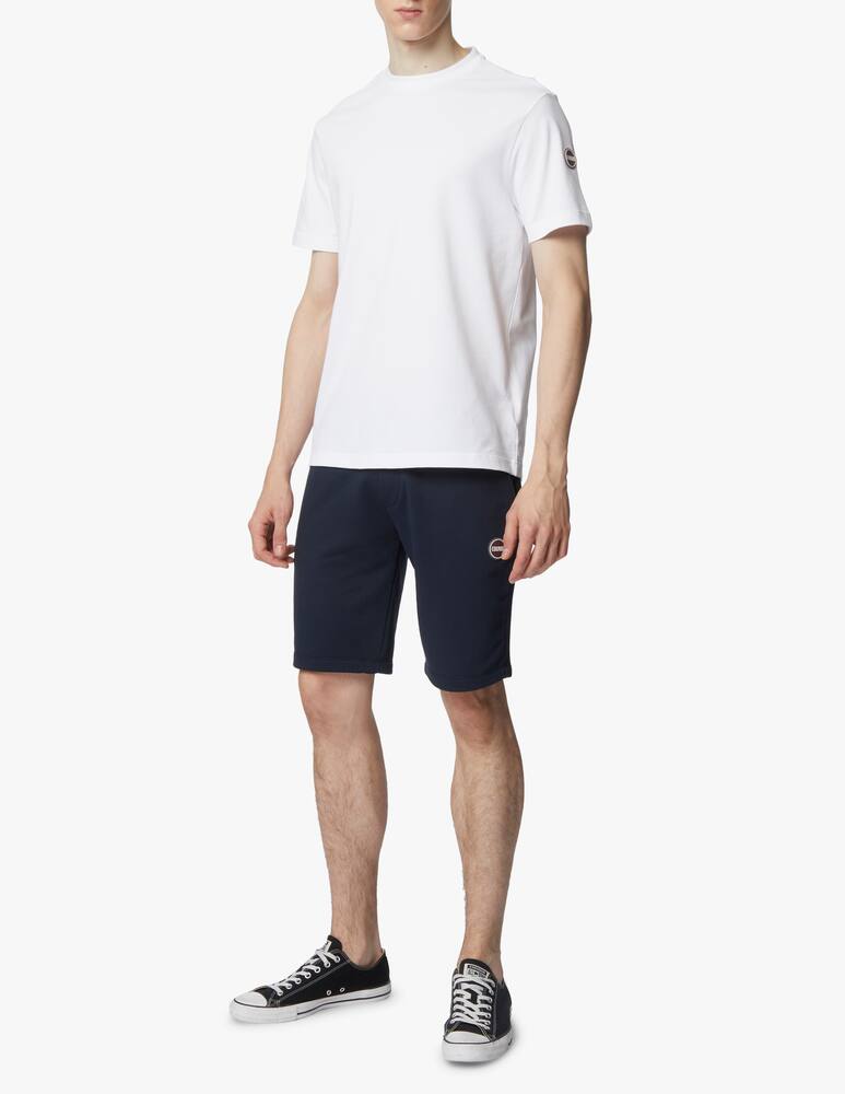 rinascente Colmar T-shirt with logo in piquet - white