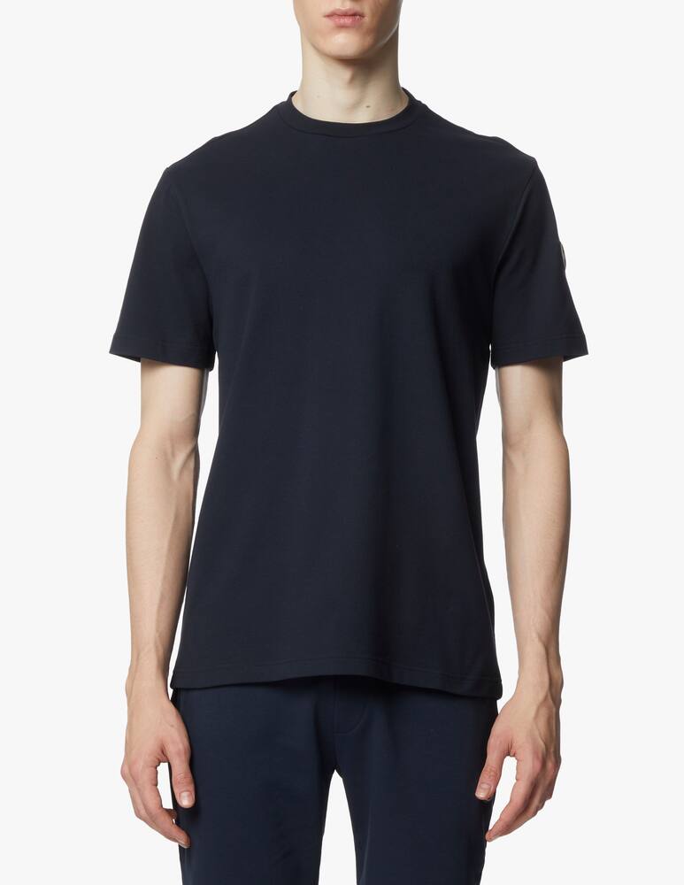 rinascente Colmar T-shirt con logo in piquet - blu