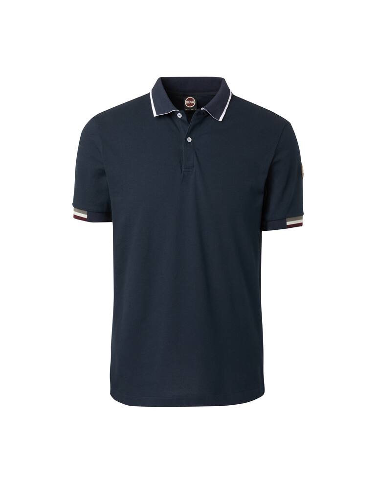 rinascente Colmar Polo shirt with tricolor sleeves - blue