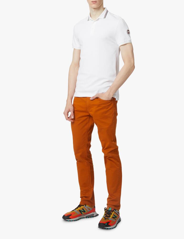 rinascente Colmar Polo con profili tricolore - bianco