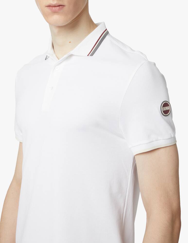 rinascente Colmar Polo con profili tricolore - bianco