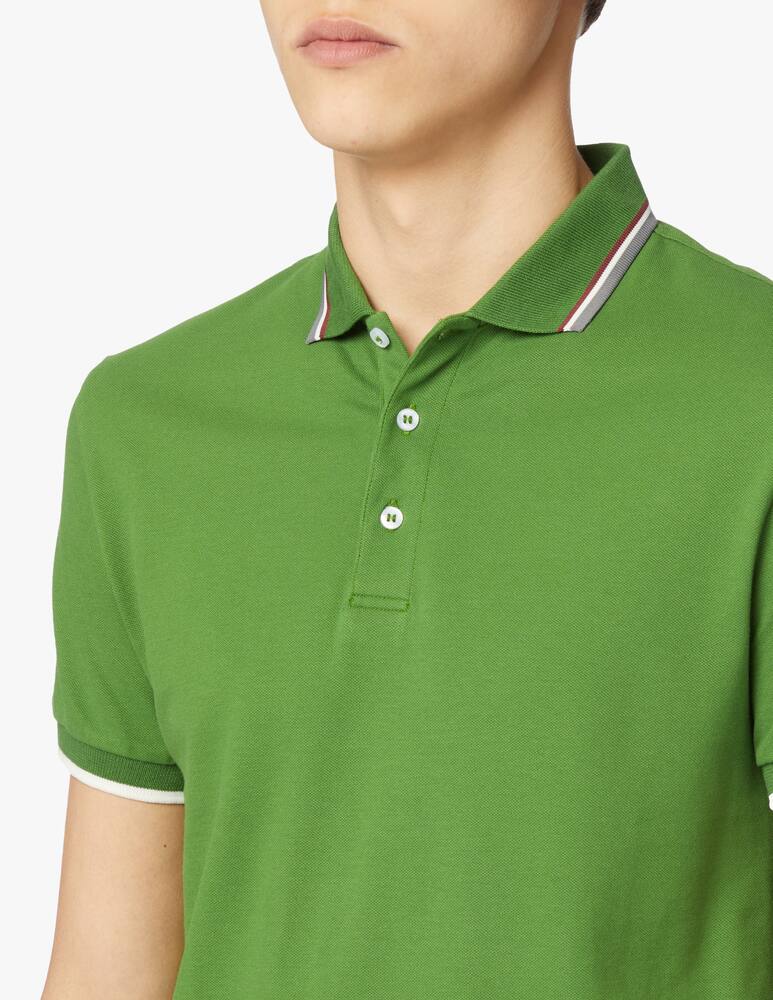 rinascente Colmar Polo shirt with tricolor profiles - green