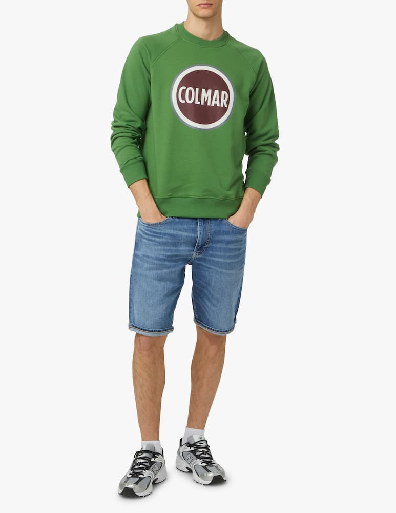 rinascente Colmar Felpa girocollo con logo grande - verde