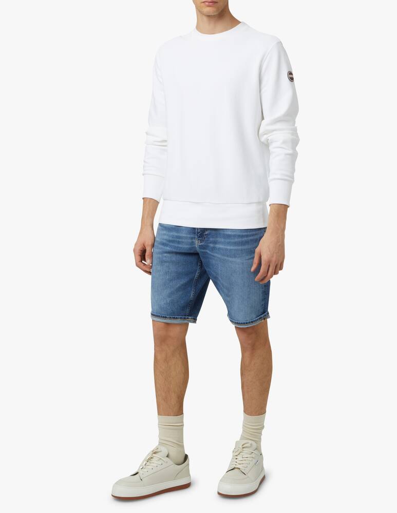 rinascente Colmar Felpa girocollo ottoman light bollino - bianco