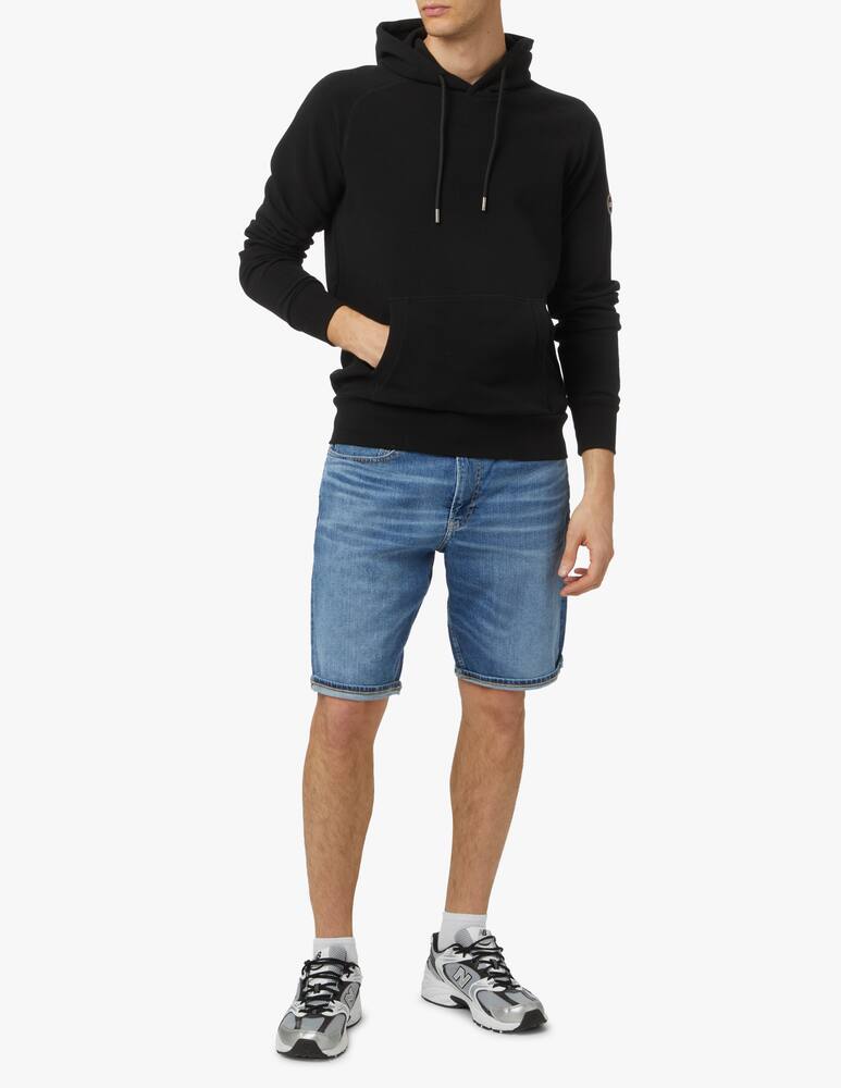 rinascente Colmar Felpa con cappuccio ottoman light bollino - nero