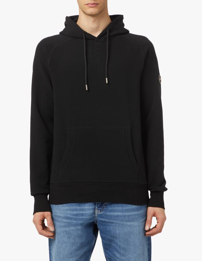 rinascente Colmar Felpa con cappuccio ottoman light bollino - nero