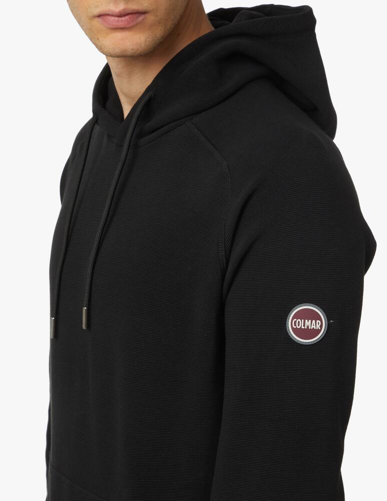 rinascente Colmar Felpa con cappuccio ottoman light bollino - nero